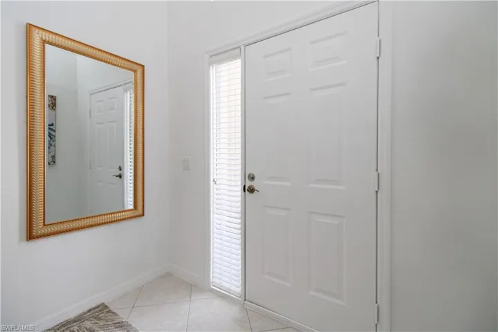 View of tiled foyer