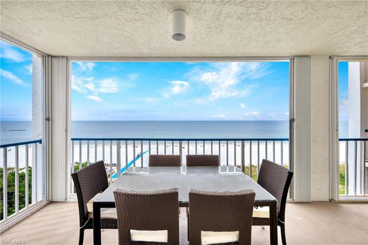 Large balcony with great views of the beach and sunsets