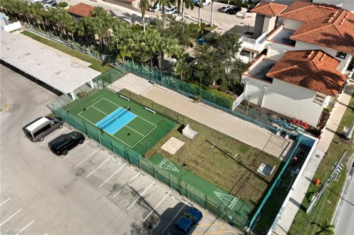 View of new recreational amenities including pickleball, bocce, horseshoes, corn hole & shuffleboard.