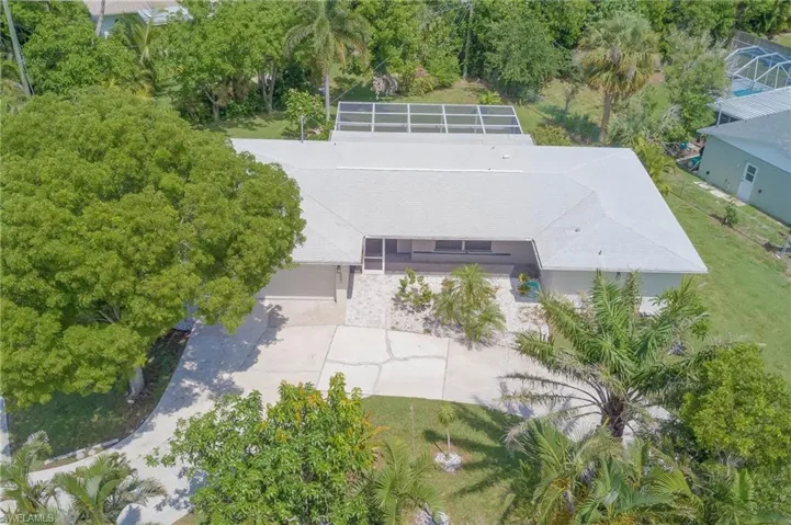 View from above of property
