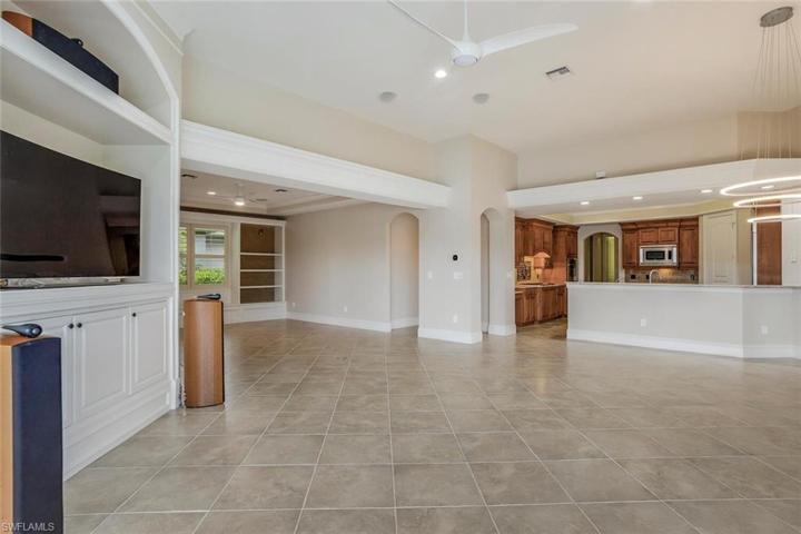 Entertainment System, Tile Flooring, Spacious Living Area