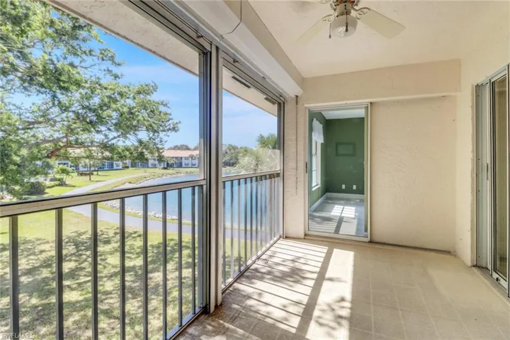 Screened Lanai with lake view
