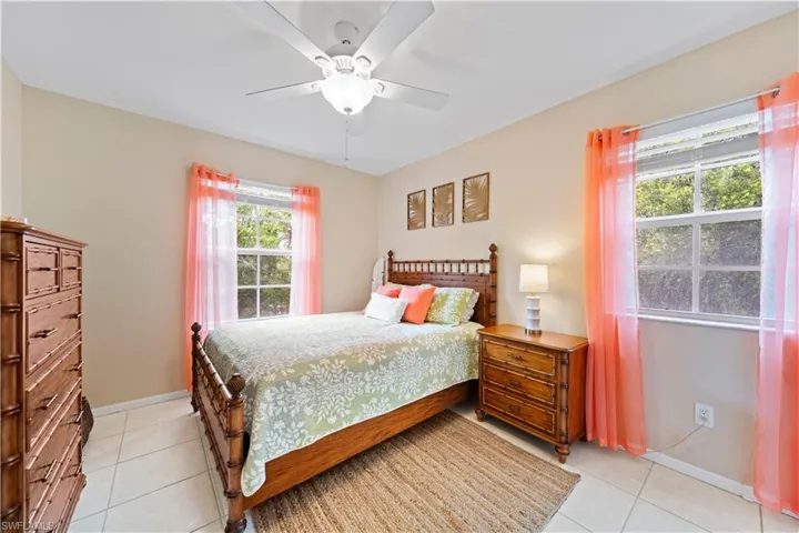 Ceiling Fan & Windows for Natural Light!