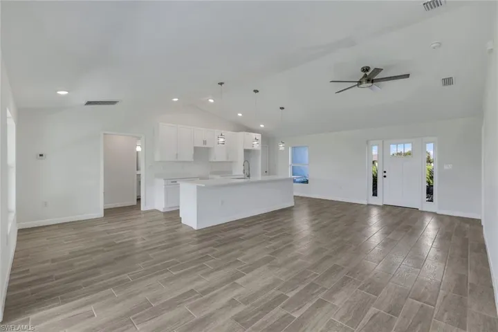 open concept floor plan