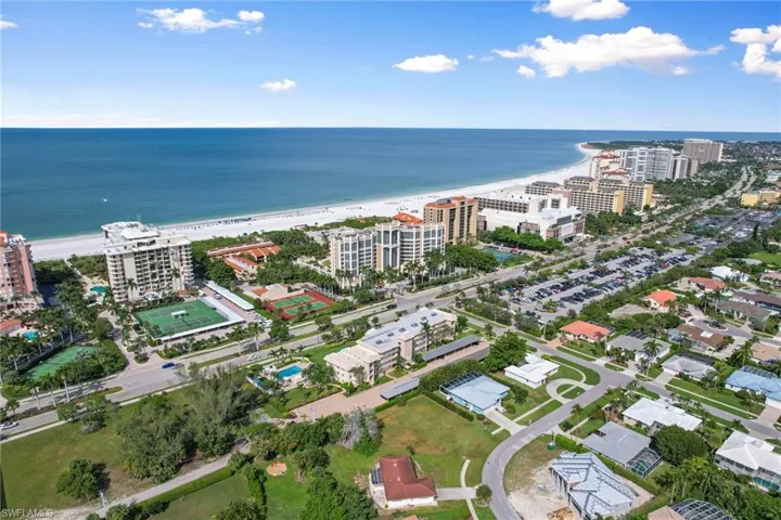 Walk to Marco Island's beautiful white sand beach