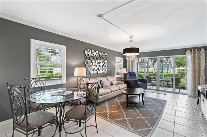 Natural light pours into this end unit with impact windows