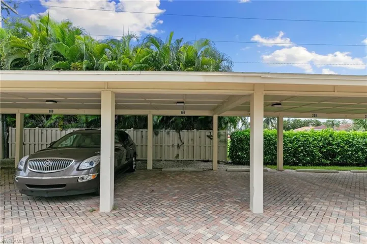 Covered carport, close to unit