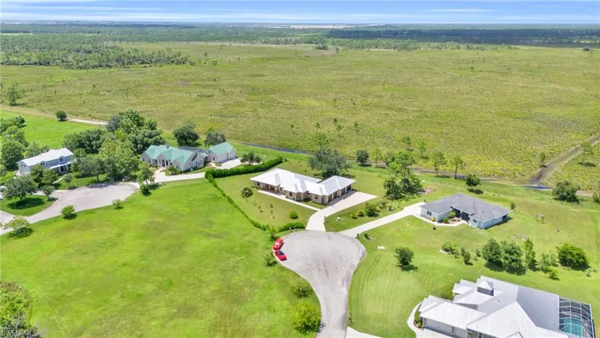 Birds eye view of property