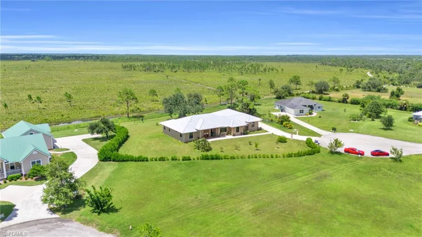 View of front of house with a front lawn