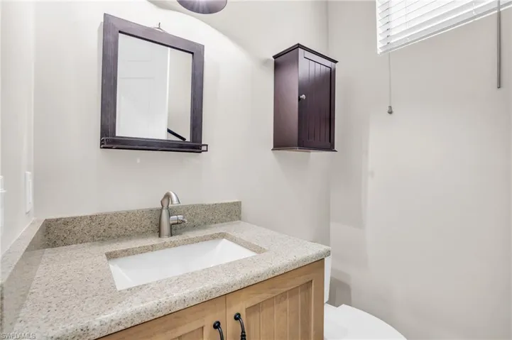 Bathroom with a shower with door
