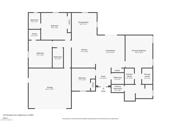 View of floor plan / room layout