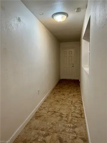 Hallway off kitchen to laundry