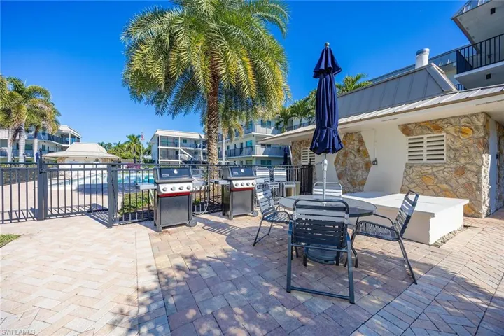 View of patio / terrace with outdoor dining area and area for grilling