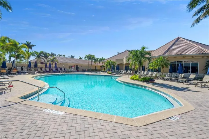Clubhouse pool area and cabana dining