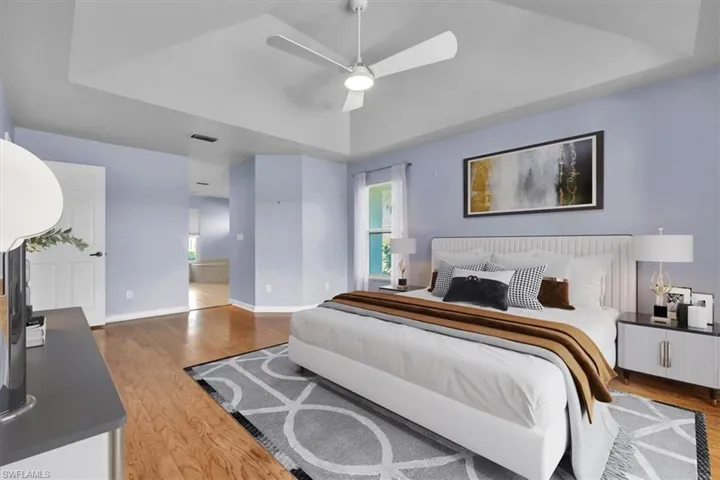 Staged Primary Bedroom