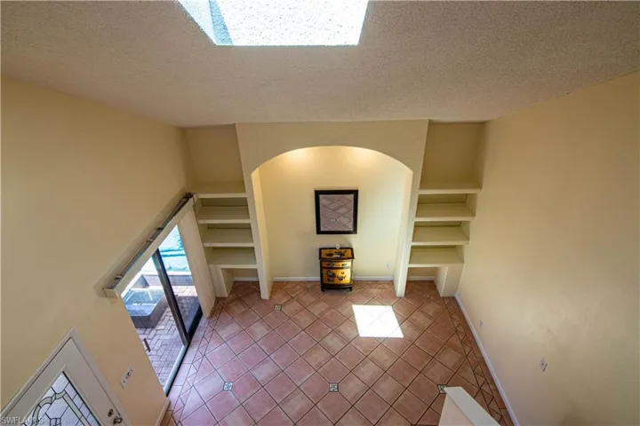 Skylight in the high vaulted ceiling