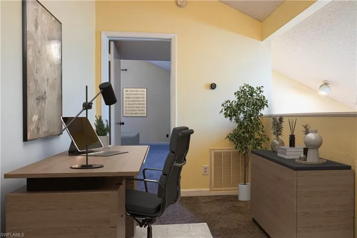 Virtual staging of loft area