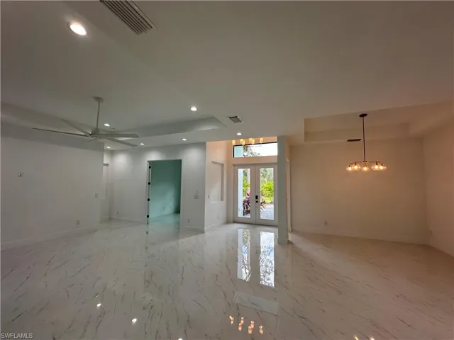Entry, dining and living room view