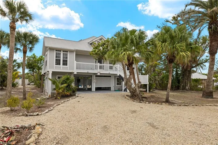 Beach home with a carport