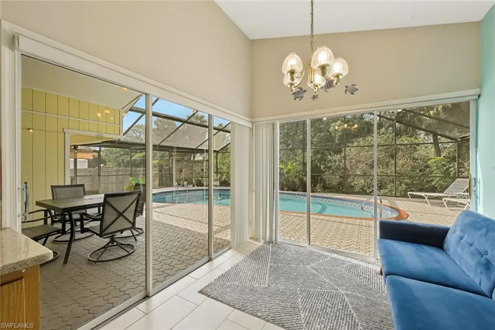 Access the lanai from main living areas.
