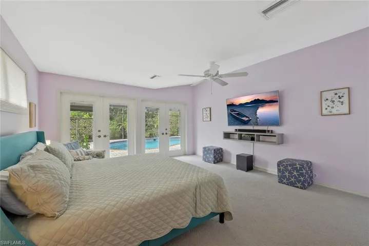 Access the pool/lanai from your primary suite.