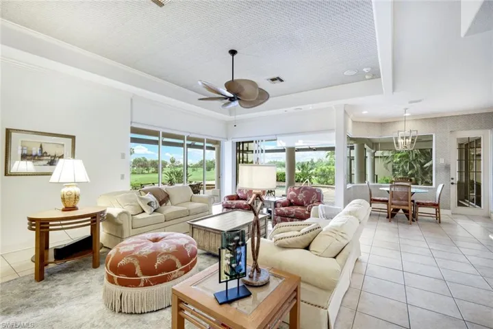 View Into Breakfast Nook with Mitered Glass Windows