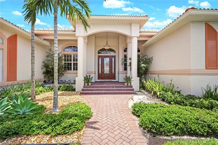 Grand Front Entry- Custom Metal Shutters, Lovely Architectural Features Inside and Outside