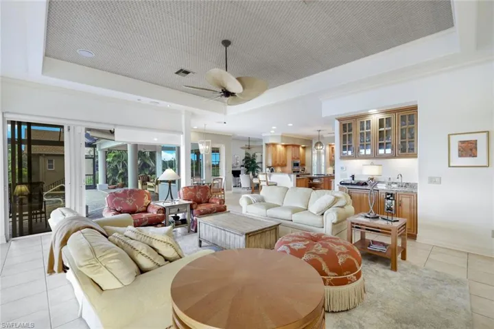 View III of Great Room, Crown Molding throughout, Real Wood Cabinetry