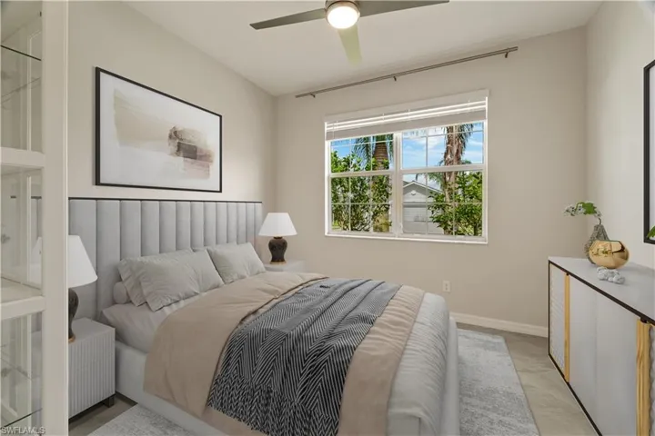 Bedroom 4 featuring ceiling fan