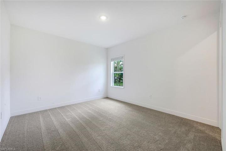Guest Room with deep walk in closets