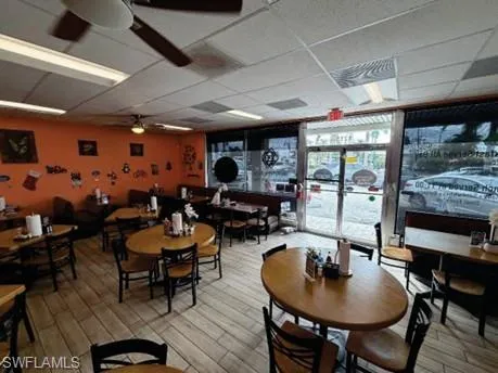 Typical Restaurant Interior View.