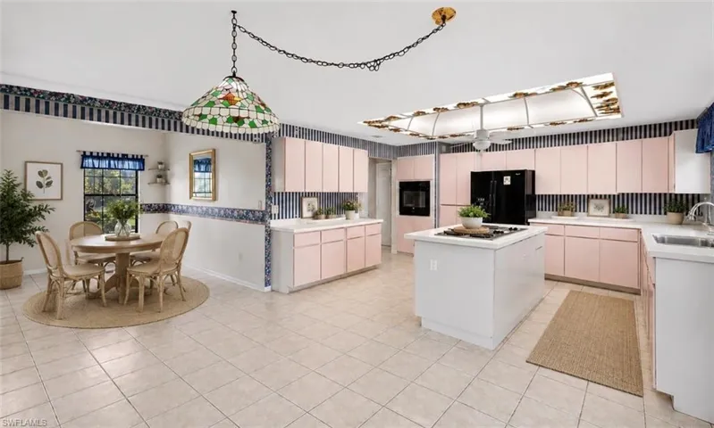 Staged photo of kitchen