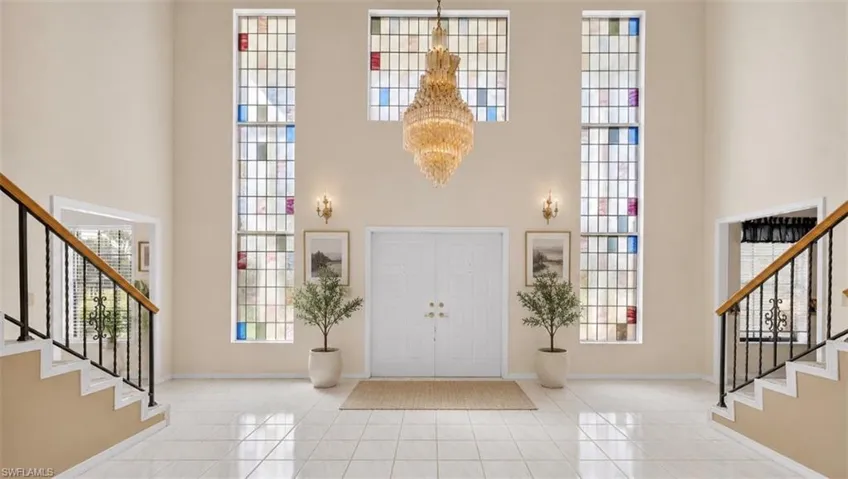 Staged photo of entryway