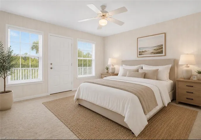 Guest Bedroom Staged with Furniture