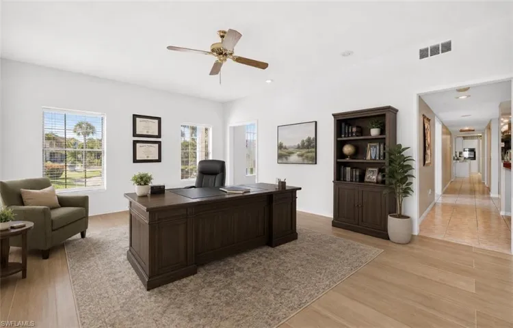 Office Staged with furniture