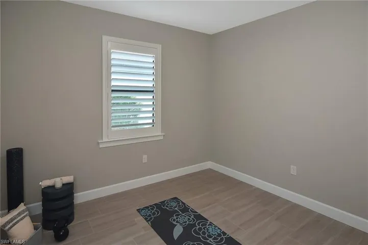 Spare room featuring light hardwood / wood-style floors
