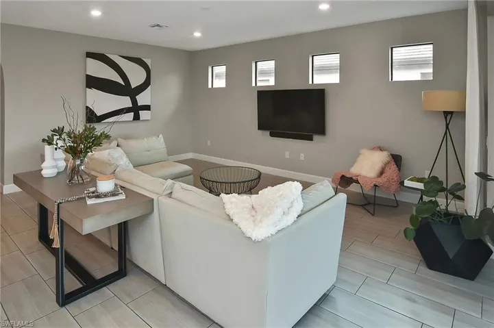 Living room with a wealth of natural light
