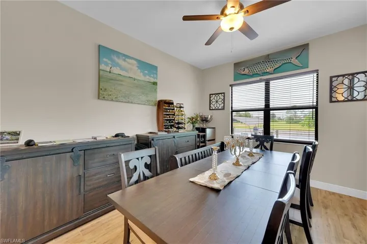 Formal Dining room made with entertaining in mind and views of the waterfront