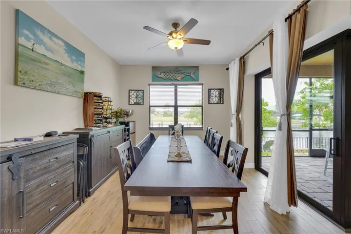 Formal Dining room made with entertaining in mind and views of the waterfront
