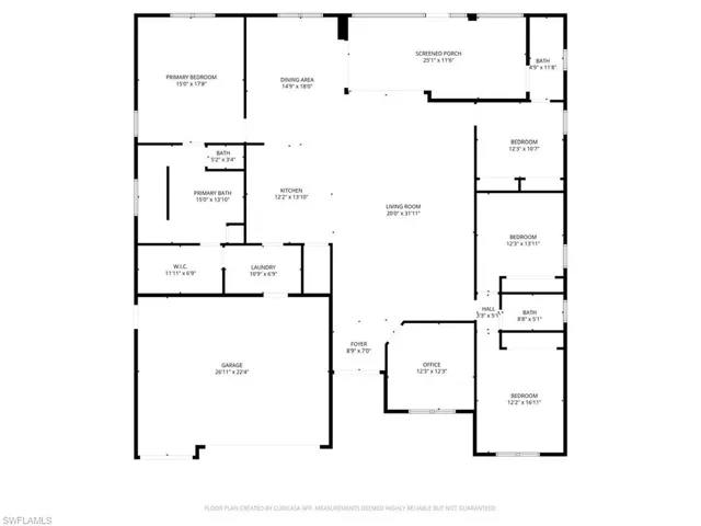 View of floor plan / room layout
