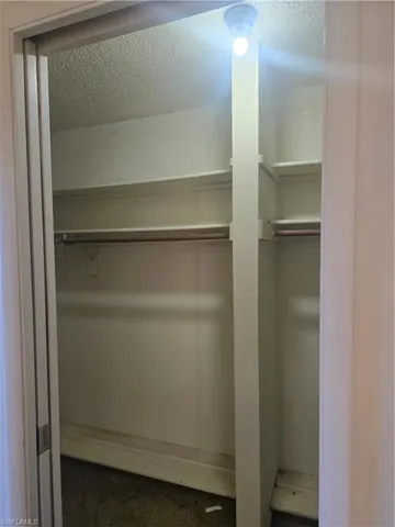 Master bedroom walk in closet