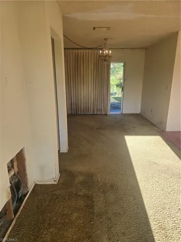 View from front door entry