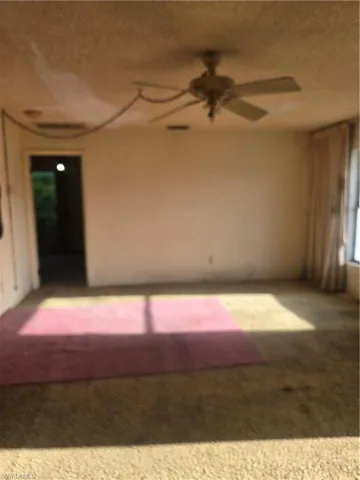 View from hallway to living area