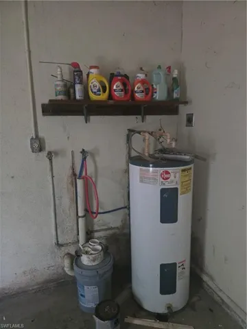 Water heater in garage