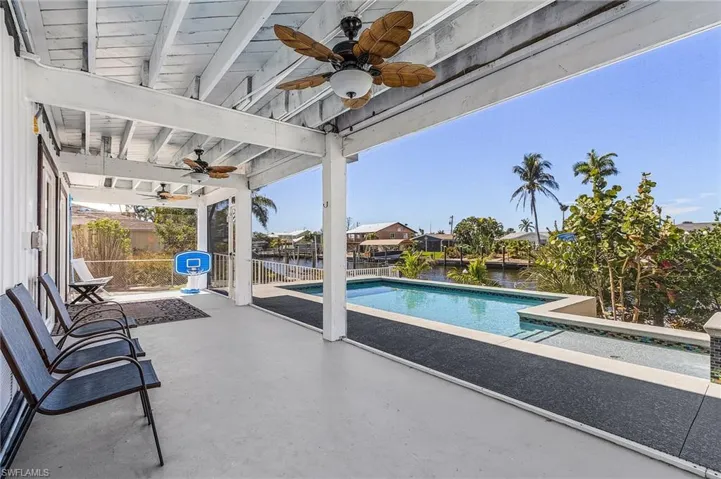 Screened patio.
