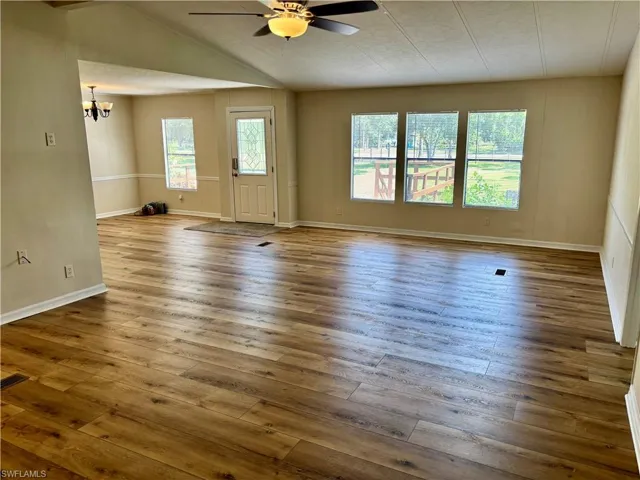 Freshly painted and new laminate flooring