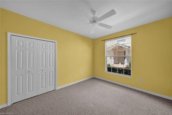 Spacious closet in guest bedroom