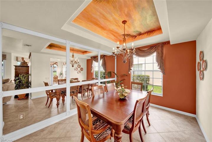 Extra window illuminates the dining room
