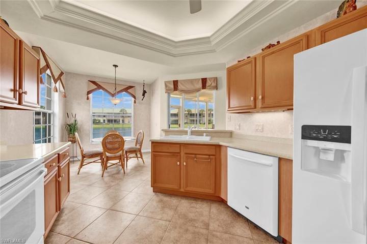 Kitchen has solid surface countertops