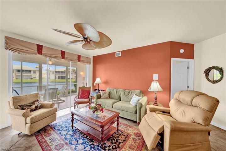 Large living room tasteful decor.